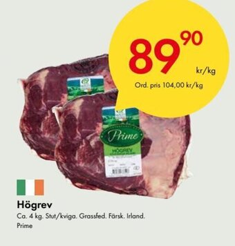 Snabbgross Högrev erbjuda