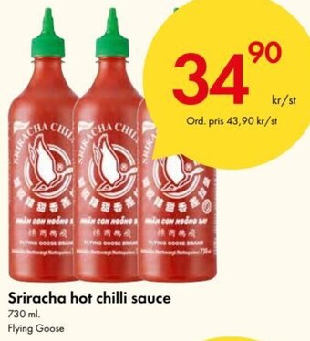 Snabbgross Sriracha Hot Chilli Sauce erbjuda