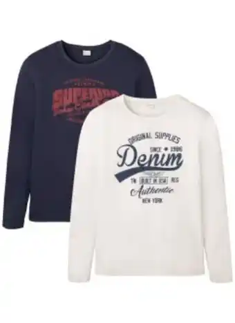 Bonprix Långärmad t-shirt (2-pack) erbjuda
