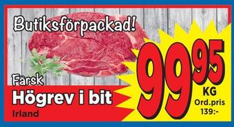 Supergrossen Högrev i bit erbjuda