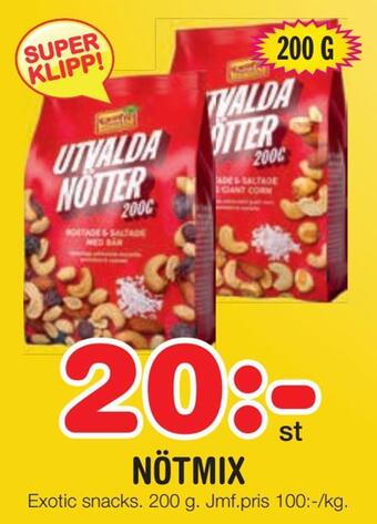 Nya Pulsen Nötmix erbjuda