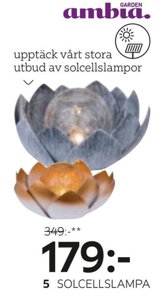Solcellslampa