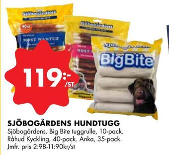 ÖoB Sjöbogårdens hundtugg erbjuda