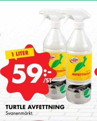 ÖoB Turtle avfettning erbjuda