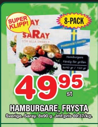 Nya Pulsen Hamburgare, frysta erbjuda