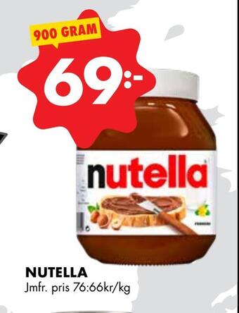 ÖoB Nutella erbjuda