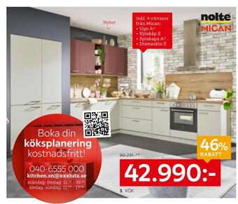 XXXLutz Kök dk001 erbjuda
