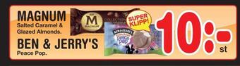Nya Pulsen Magnum, ben & jerry's erbjuda