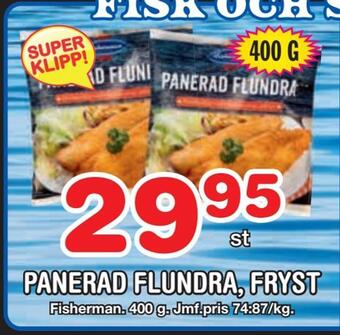Nya Pulsen Panerad flundra, fryst erbjuda