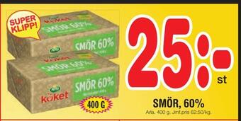 Smör, 60%