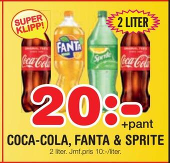 Nya Pulsen Coca-cola, fanta & sprite erbjuda