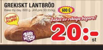 Nya Pulsen Grekiskt lantbröd erbjuda