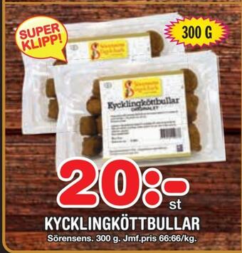 Nya Pulsen Kycklingköttbullar erbjuda