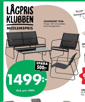 ÖoB Loungeset pisa erbjuda