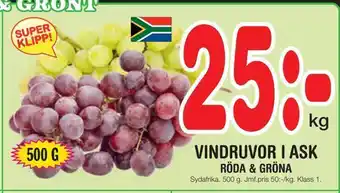 Nya Pulsen Vindruvor i ask erbjuda