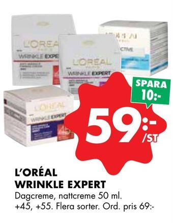 ÖoB L'oréal wrinkle expert erbjuda