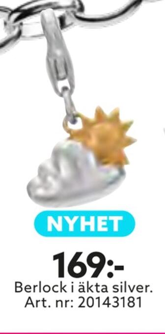 Berlock i äkta silver