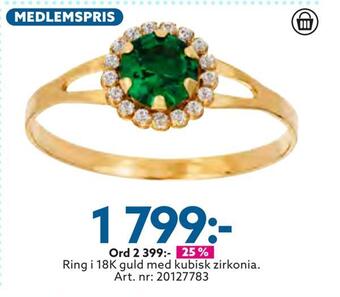 Albrekts Guld Ring i 18k guld erbjuda