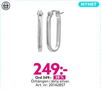Albrekts Guld Örhängen i äkta silver erbjuda