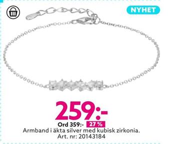Albrekts Guld Armband i äkta silver erbjuda