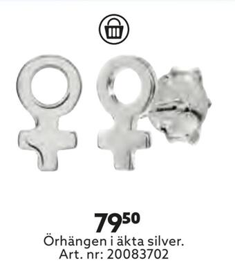Albrekts Guld Örhängen i äkta silver erbjuda