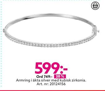 Albrekts Guld Armring i äkta silver erbjuda
