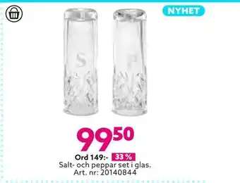 Albrekts Guld Salt- och peppar set erbjuda