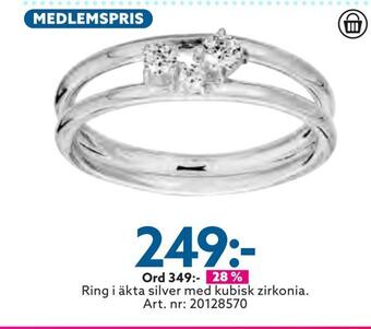 Albrekts Guld Ring i äkta silver erbjuda