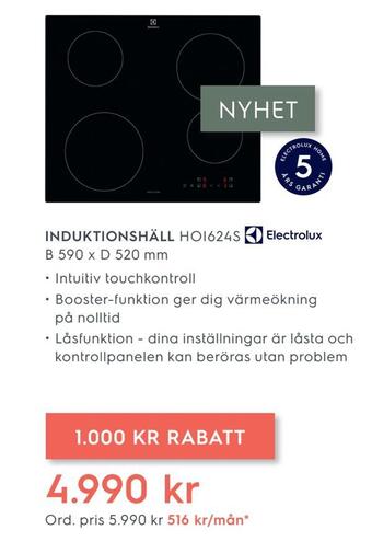 Electrolux Home Induktionshäll erbjuda