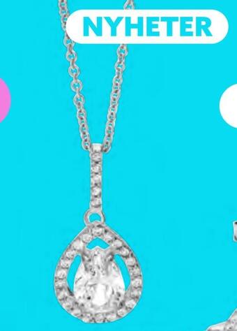 Albrekts Guld Halsband i äkta silver med kubisk zirkonia erbjuda