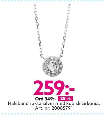 Albrekts Guld Halsband i äkta silver erbjuda