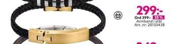 Albrekts Guld Armband i stål erbjuda