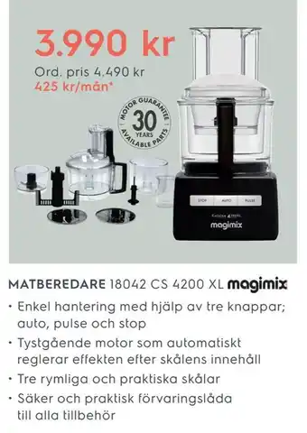 Matberedare 18042 cs 4200 xl