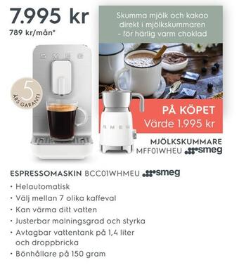 Electrolux Home Espressomaskin erbjuda
