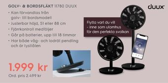 Electrolux Home Duux bordsfläkt erbjuda