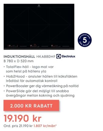 Electrolux Home Electrolux spishäll erbjuda