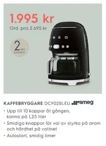 Electrolux Home Smeg kaffebryggare erbjuda