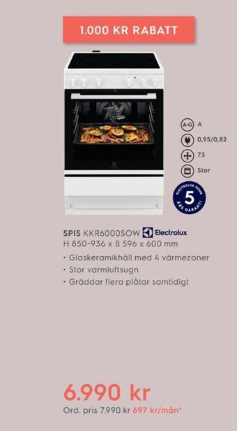 Electrolux Home Electrolux spisar erbjuda