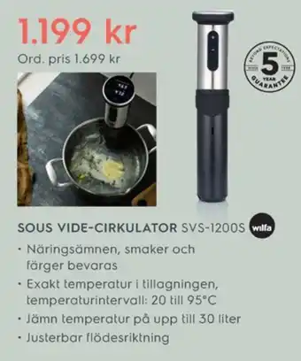 Electrolux Home Wilfa sous vide erbjuda