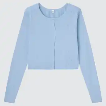 Uniqlo 100% supima cotton cropped cardigan erbjuda