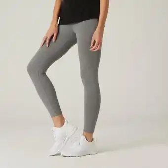 Decathlon Tights 7/8 slim - 500 - dam melerade grå erbjuda