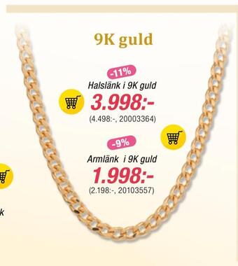 Guldfynd Armlänk i 9k guld erbjuda