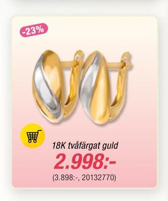 Guldfynd Örhängen i 18k guld erbjuda