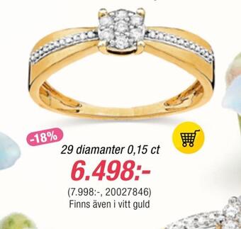 Guldfynd 29 diamanter 0,15 ct erbjuda