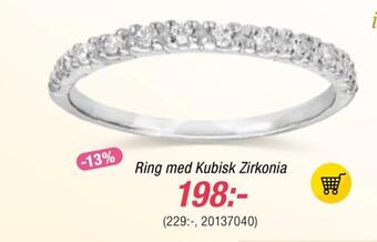 Guldfynd Ring med kubisk zirkonia erbjuda