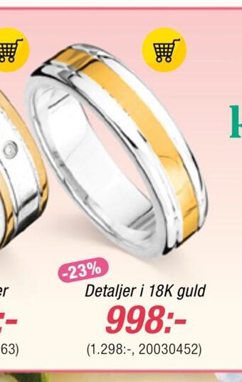 Guldfynd Detaljer i 18k guld erbjuda