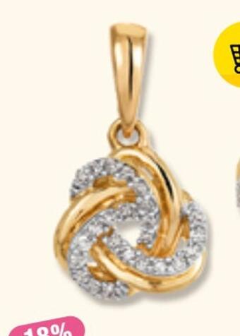 Guldfynd Hängsmycke med 24 diamanter 0,05 ct erbjuda