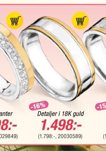 Guldfynd Detaljer i 18k guld erbjuda