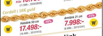 Guldfynd Cordell i 18k guld erbjuda