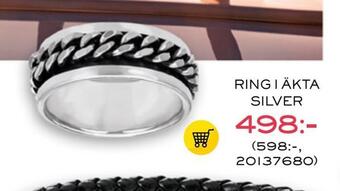 Guldfynd Ring i äkta silver erbjuda